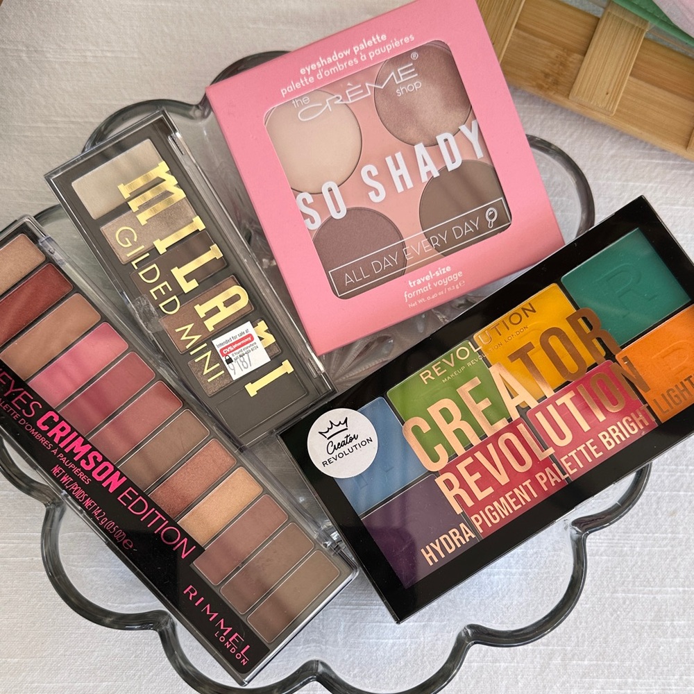 4pcs.Milani Gilded Mini Eyeshadow Palette - Warm Neutrals